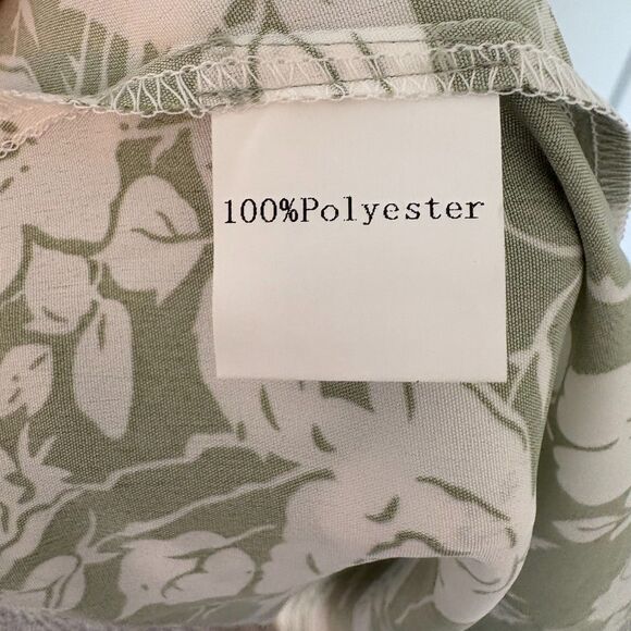 Women’s Green Floral Maternity Dress Puff Sleeve Square Neck Size XXL NWT - Picture 9 of 10